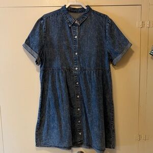 Denim Button-Up Dress